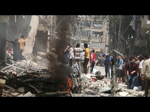 شاهد اعتصام في باريس تضامنًا مع ضحايا حلب