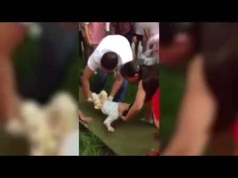 بالفيديو أم تلقى ابنها من الطابق السابع بعد شجار مع زوجها