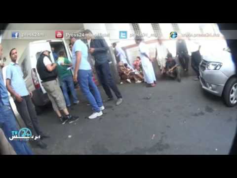  شاهد  مواجهات عنيفة بالرصاص في مدينة المحمدية في المغرب 