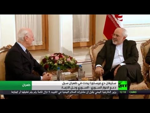 بالفيديو دي ميستورا يبحث الملف السوري في العاصمة الايرانية طهران