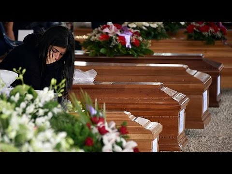 شاهد أماتريتشي تشيع جنازة 28 ضحية