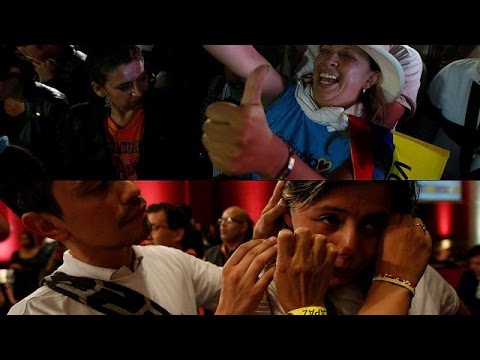 بالفيديو  الكولومبيون يخيبون أمل الحكومة وحركة فارك برفض اتفاق السلام