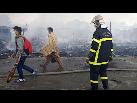 شاهد انتهاء عملية إخلاء مخيم كاليه العشوائي