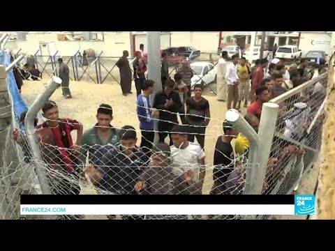 بالفيديو  البشمركة من النازحين من مناطق تنظيم داعش يزيد من معاناتهم