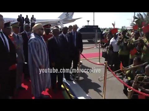 بالفيديو الملك محمد السادس يغادر تنزانيا