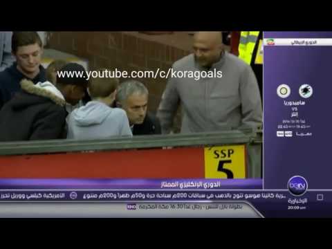 بالفيديو جوزيه مورينيو يتابع مباراة بيرلي مع الجمهور بعد طرده من الملعب