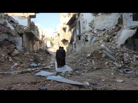 بالفيديو  الدمار يبدد أحلام سكان شرق حلب برؤية منازلهم المهجورة