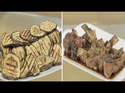 شاهد طريقة صنع ريش بصوص الروزماري والأرز بالباذنجان