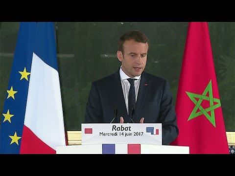 شاهد ماكرون يتحدث من المغرب عن أزمة الخليج