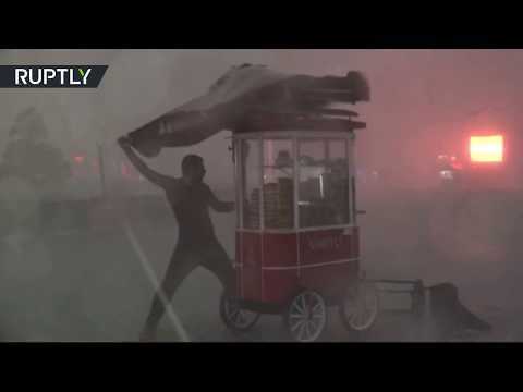 عاصفة بَرَد قوية تضرب مدينة إسطنبول التركية