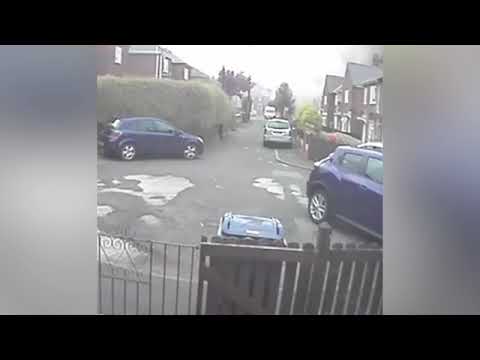 لحظة انفجار منزل بسبب الغاز