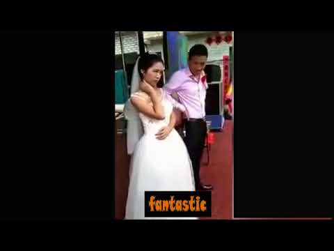 شاهد فتاة ترفض قبلة عريسها أمام المعازيم