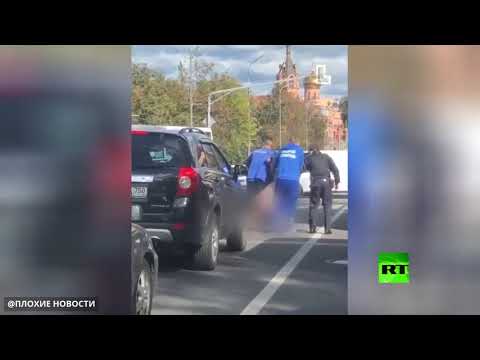 الشرطة تعتقل مذيعة تلفزيون ظهرت عارية في ضواحي موسكو