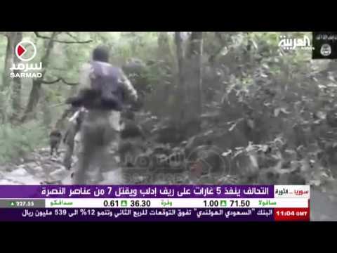 شاهد التحالف ينفذ خمس غارات على ريف إدلب
