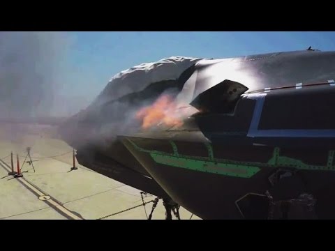 شاهد f35 الأميركية تضرب 3300 طلقة في الدقيقة