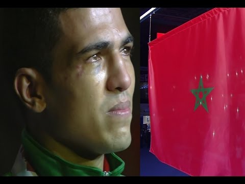شاهد لحظة تتويج البطل المغربي محمد ربيعي