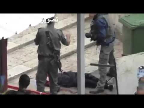 شاهد قوات الاحتلال تقتل فتاة فلسطينية بالرصاص الحي في الخليل