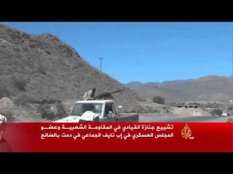 شاهد هجمات مكثفة على البوابة الشرقية للضالع