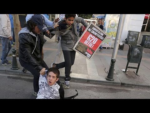 شاهد احتجاجات ضد قمة العشرين في أنطاليا