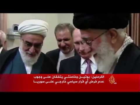 شاهد سوريا تهيمن على محادثات الرئيس الروسي في إيران