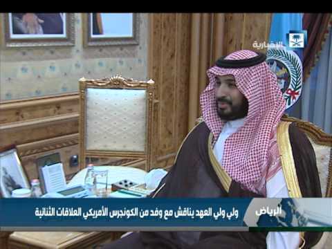 شاهد ولي العهد يلتقي وفد من الكونغرس الأميركي