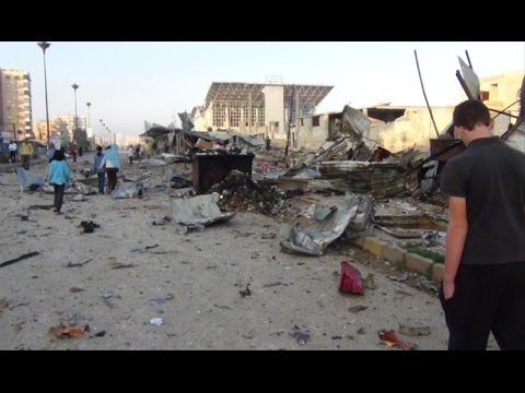 شاهدفرحة أهالي حي الوعر السوري بفك الحصار