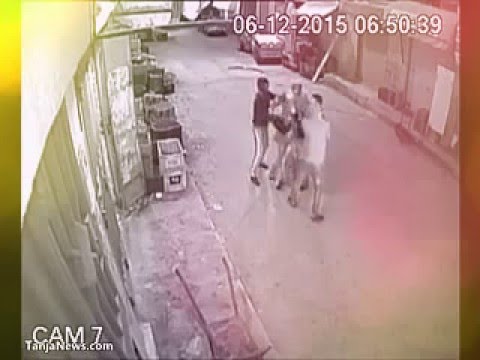 شاهد بلطجية يهاجمون شابًا وخطيبته في طنجة