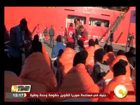 بالفيديو خفر السواحل الإيطالي ينقذ 782 مهاجرا في البحر المتوسط