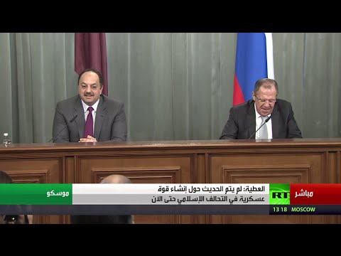 لافروف يؤكد أن هناك تفاهم مع قطر عن المساهمة في تحريك المفاوضات السورية