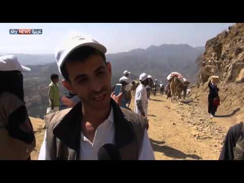 شاهد قافلة جبل صبر لفك حصار تعز