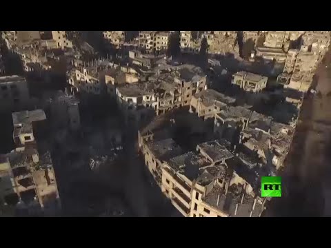 شاهد حجم الدمار الذي لحق بمدينة حمص السورية