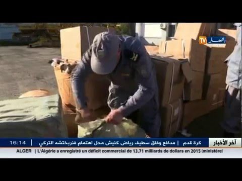 شاهد ضبط حاوية في ميناء الجزائر تحتوي على مواد خطيرة