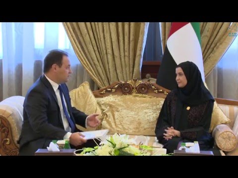 رئيسة المجلس الوطني الاتحادي وسفير بيلاروسيا يبحثان التعاون
