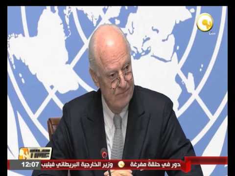 دي ميستورا يؤكد أن محادثات جنيف هي الأمل الأخير لسورية