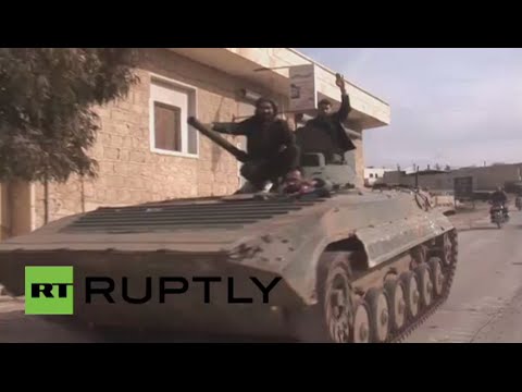شاهد بالفيديو الجيش السوري يطوق ريف حلب الشمالي