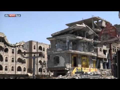شاهد دمار كبير في منطقة الحصب غربي تعز