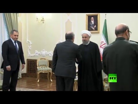 شاهد لقاء وزير الدفاع الروسي مع الرئيس الإيراني في طهران