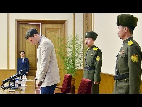 شاهد أميركي معتقل لدى كوريا الشمالية يعترف بإرتكابه عملا عدائيا
