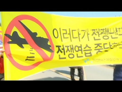 احتجاجات في كوريا الجنوبية ضد تصعيد حدة التوتر العسكري مع الجارة الشمالية