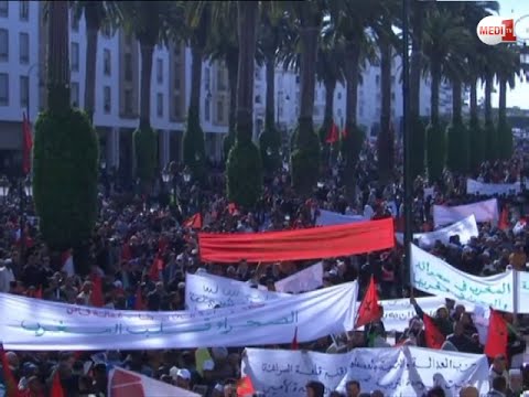 المسيرة الشعبية أكثر مليوني مواطن تجمعوا في الرباط